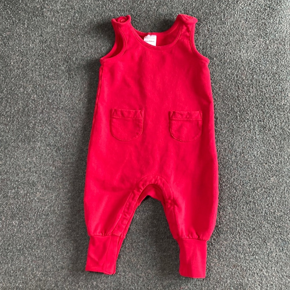 Hanna Andersson Baby Pocket Overalls In Organic French Terry
